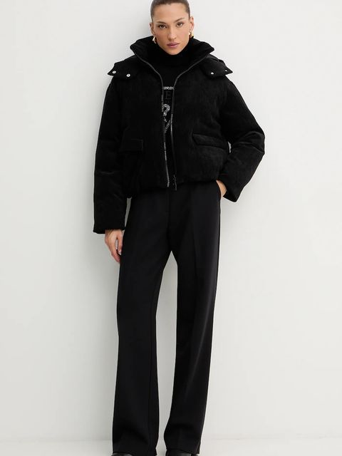 Guess sweter MELANIE damski kolor czarny lekki z golfem W5BR39 Z2NQ2