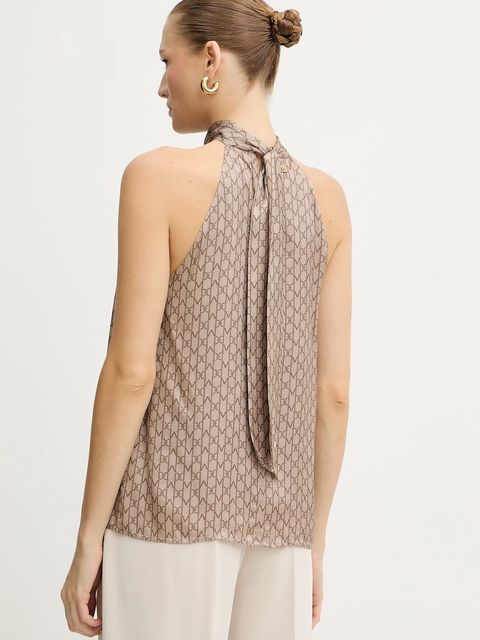 Marciano by Guess bluzka ELISA damska kolor brązowy wzorzysta 5BGH19 7298A