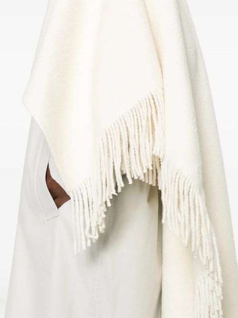 TOTEME fringe-detailing scarf - White