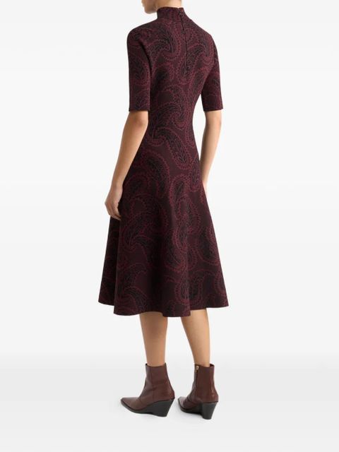 ETRO paisley-motif midi dress - Red - zdjęcie produktu nr 2
