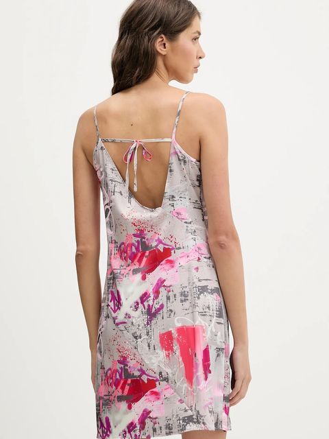 Karl Lagerfeld Jeans sukienka kolor szary mini rozkloszowana B1W13033