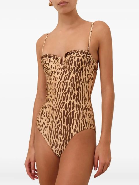 ZIMMERMANN leopard-print swimsuit - TAN LEOPARD - zdjęcie produktu nr 2