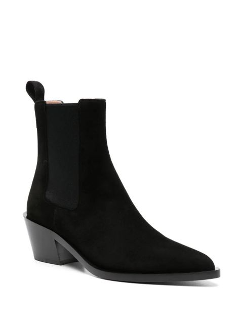 Gianvito Rossi Wylie 45mm suede boots - Black - zdjęcie produktu nr 2