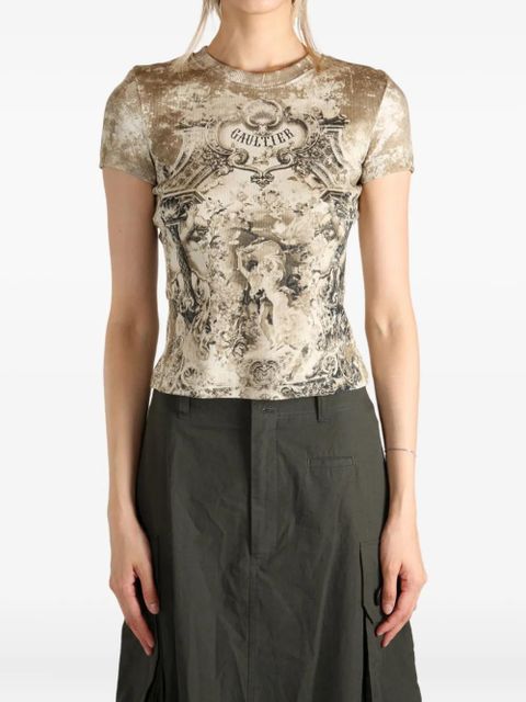 Jean Paul Gaultier Médaillon-print T-shirt - Neutrals - zdjęcie produktu nr 2