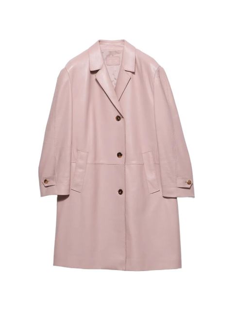 Prada nappa leather coat - Pink - zdjęcie produktu nr 1