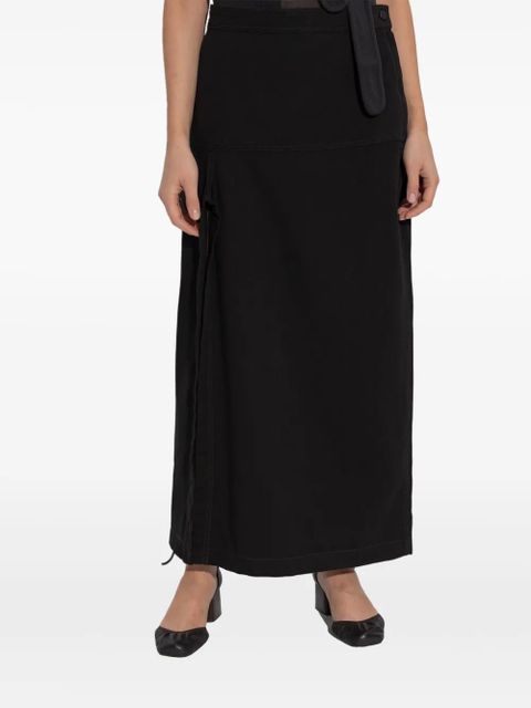 LEMAIRE high-waisted skirt - Black