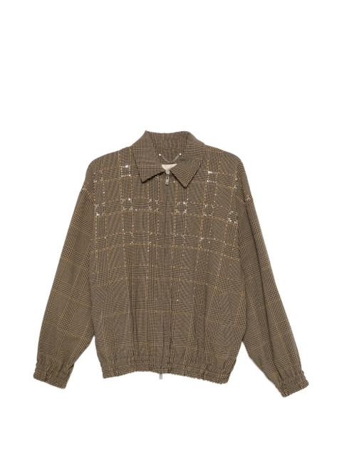 Golden Goose checked embellished jacket - Brown - zdjęcie produktu nr 1