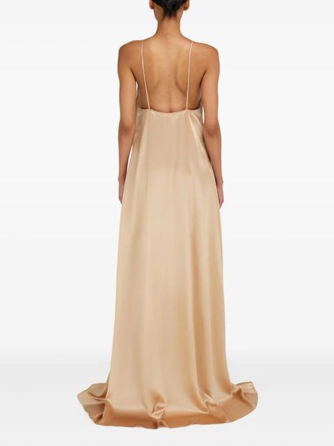 Ferragamo v-neck maxi dress - Neutrals