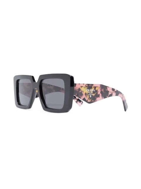 Prada Eyewear Symbole oversized square-frame sunglasses - Black - zdjęcie produktu nr 2