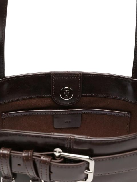 Osoi buckle detail shoulder bag - Brown