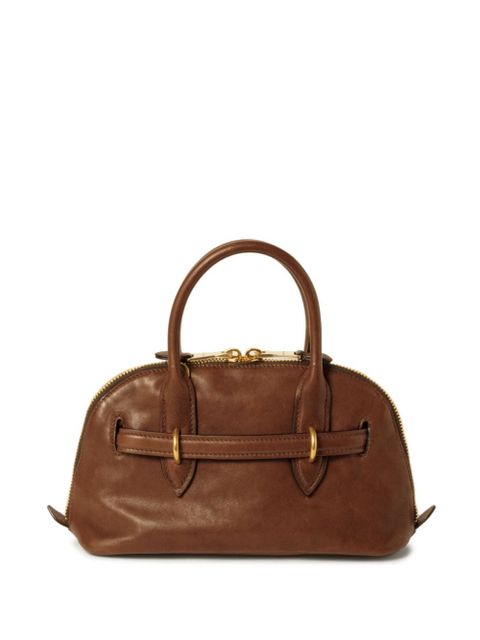 Miu Miu Aventure leather tote bag - Brown - zdjęcie produktu nr 2