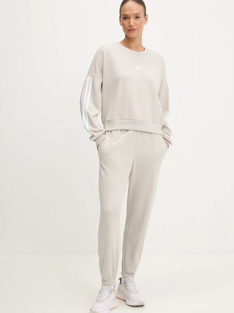 adidas bluza Essentials damska kolor beżowy z aplikacją JE0014 - zdjęcie produktu nr 2