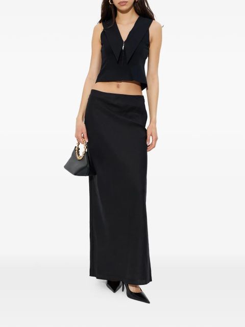 Cult Gaia Imania V-neck vest - Black - zdjęcie produktu nr 2