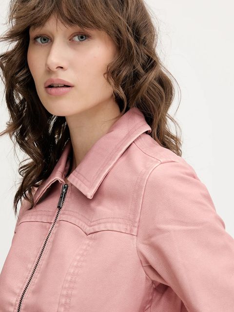 Desigual kurtka COLORADO kolor różowy przejściowa 25SWEW47