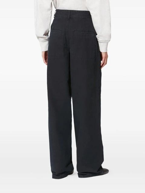 MARANT ÉTOILE Nadine pleated-detail trousers - Black