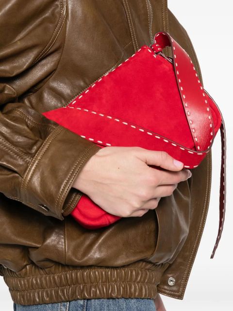 Tory Burch small Romy pick stitch tote bag - Red - zdjęcie produktu nr 2