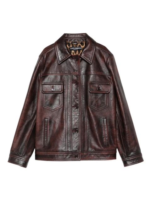 Dolce & Gabbana flap-pocket jacket - Brown - zdjęcie produktu nr 1