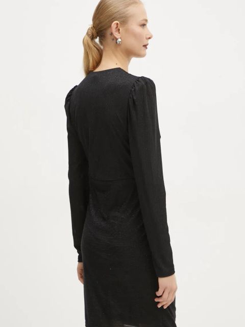 Morgan sukienka RGLIT kolor czarny mini dopasowana RGLIT