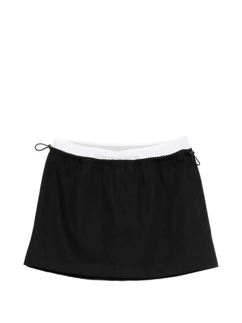 Alexander Wang elastic-logo mini skirt - Black - zdjęcie produktu nr 1