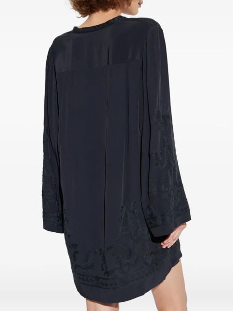 MARANT ÉTOILE embroidered-paisley mini dress - Black