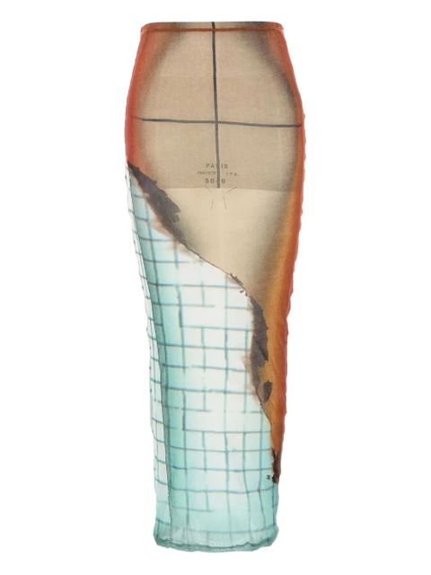 Jean Paul Gaultier The Fire skirt printed tulle skirt - Multicolour - zdjęcie produktu nr 1