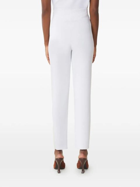 Lanvin ribbed-waistband trousers - White