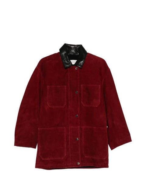 Nour Hammour Barn suede jacket - Red - zdjęcie produktu nr 1