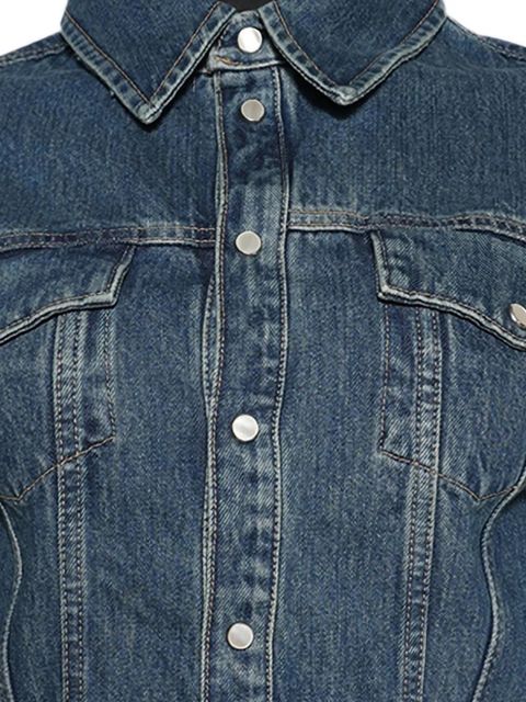 WARDROBE.NYC buttoned cropped jacket - Blue - zdjęcie produktu nr 2