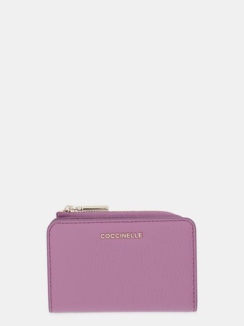 Coccinelle portfel skórzany damski kolor fioletowy E2 MW5 17 01 01 - zdjęcie produktu nr 1