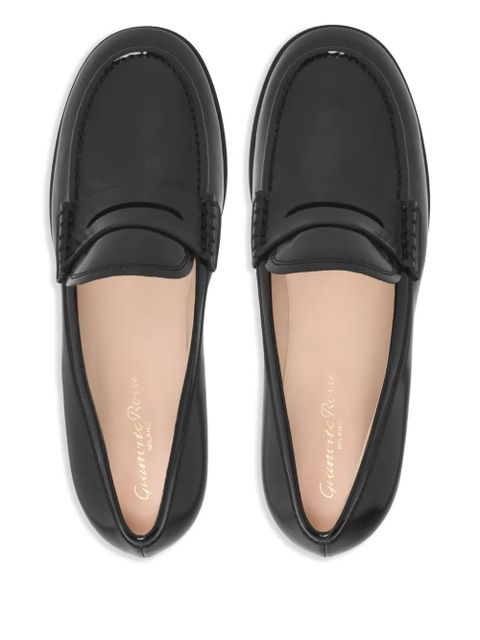 Gianvito Rossi leather loafers - Black