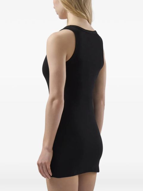 GCDS logo-embroidered mini dress - Black