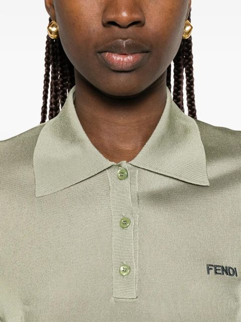 FENDI button-up polo shirt - Green