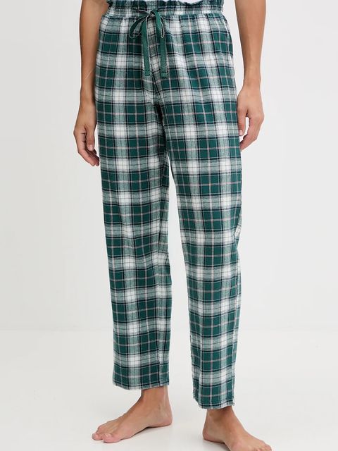 women'secret spodnie piżamowe bawełniane damska kolor zielony bawełniana 3702291 - zdjęcie produktu nr 1