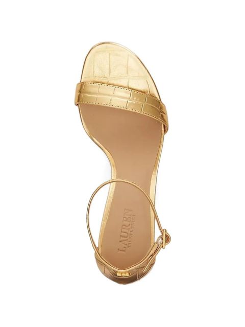 Lauren Ralph Lauren Allie embossed sandals - Gold
