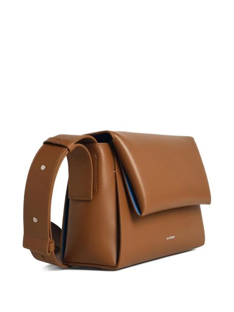 Jil Sander leather cross-body bag - Brown