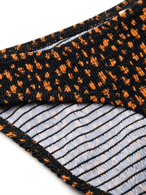 TOTEME smocked bikini bottoms - Black