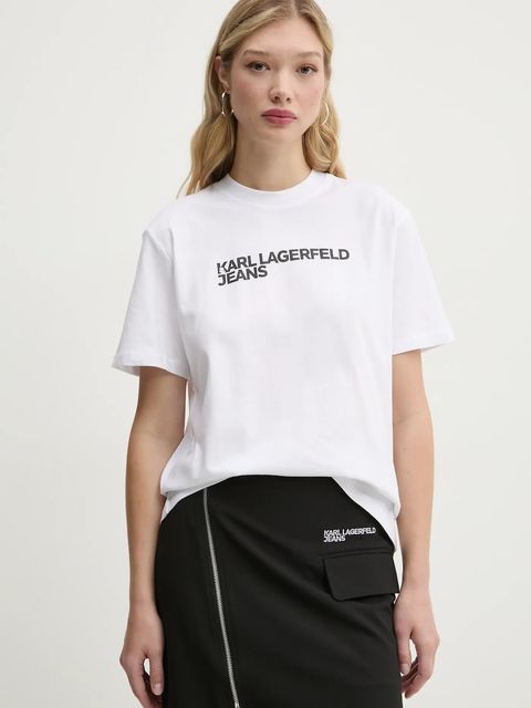 Karl Lagerfeld Jeans t-shirt bawełniany - zdjęcie produktu nr 1