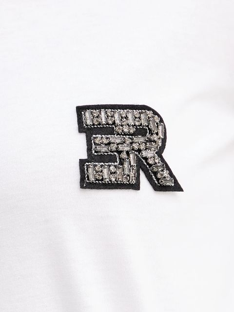 ERMANNO Firenze t-shirt bawełniany damski kolor biały 57TL010EE0