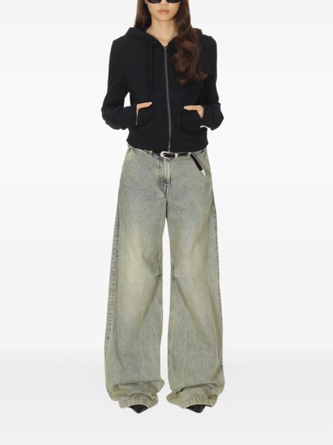 ENTIRE STUDIOS zip-up lightweight hoodie - Black