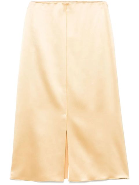 Altuzarra satined midi skirt - Yellow - zdjęcie produktu nr 1