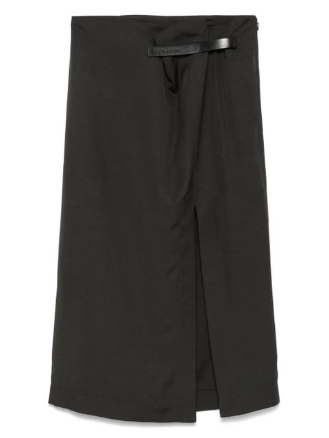 JW Anderson logo-strap midi skirt - Grey - zdjęcie produktu nr 1