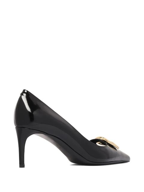 Dolce & Gabbana 90mm logo-plaque pumps - Black - zdjęcie produktu nr 2
