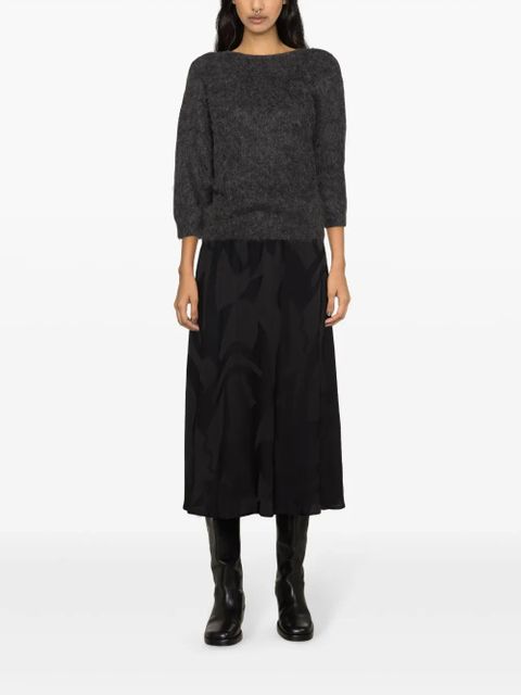 Ba&Sh Banessa high-waisted midi skirt - Black - zdjęcie produktu nr 2