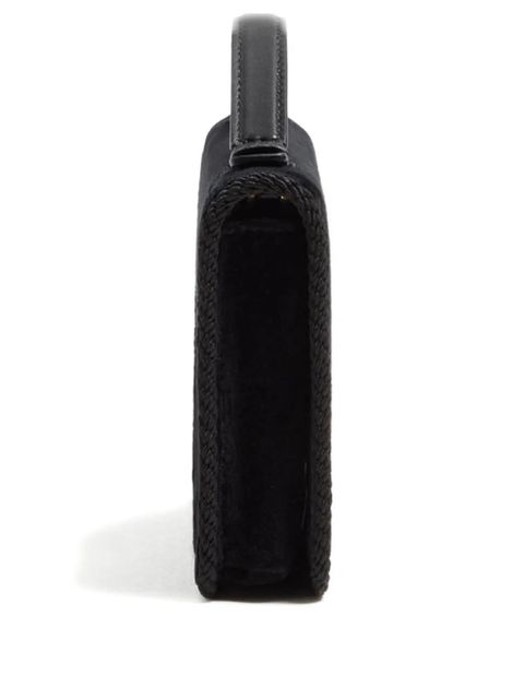 Valentino Garavani VLogo Signature velvet chain wallet - Black