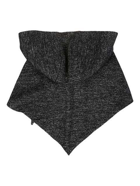 Ruslan Baginskiy hooded wool scarf - Black