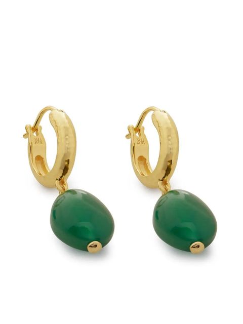 Monica Vinader 18kt gold vermeil onyx pendant earrings - zdjęcie produktu nr 1