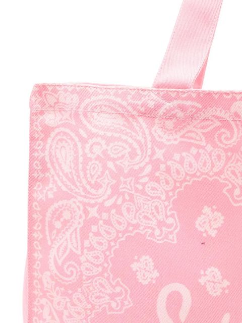 MC2 Saint Barth bandana-print logo-print beach bag - Pink