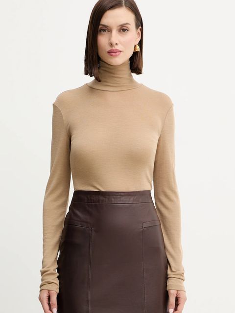 Weekend Max Mara longsleeve z dodatkiem wełny TESEO - zdjęcie produktu nr 1