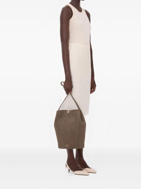 LouLou de Saison Cara elasticated waistband back vent maxi skirt - Neutrals - zdjęcie produktu nr 2