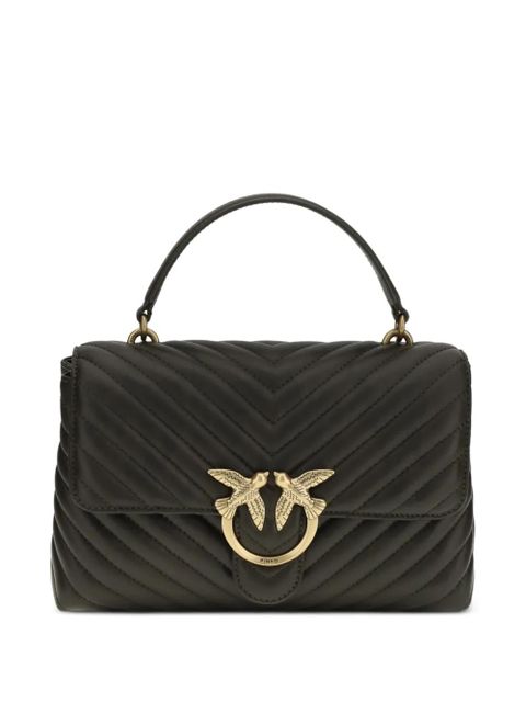 PINKO Love chevron tote bag - Green - zdjęcie produktu nr 1